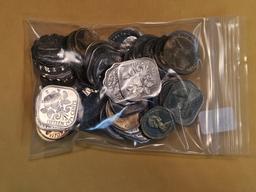 Bag full of Proof Bahamas coins