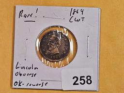 * RARE! 1864 Civil War Token