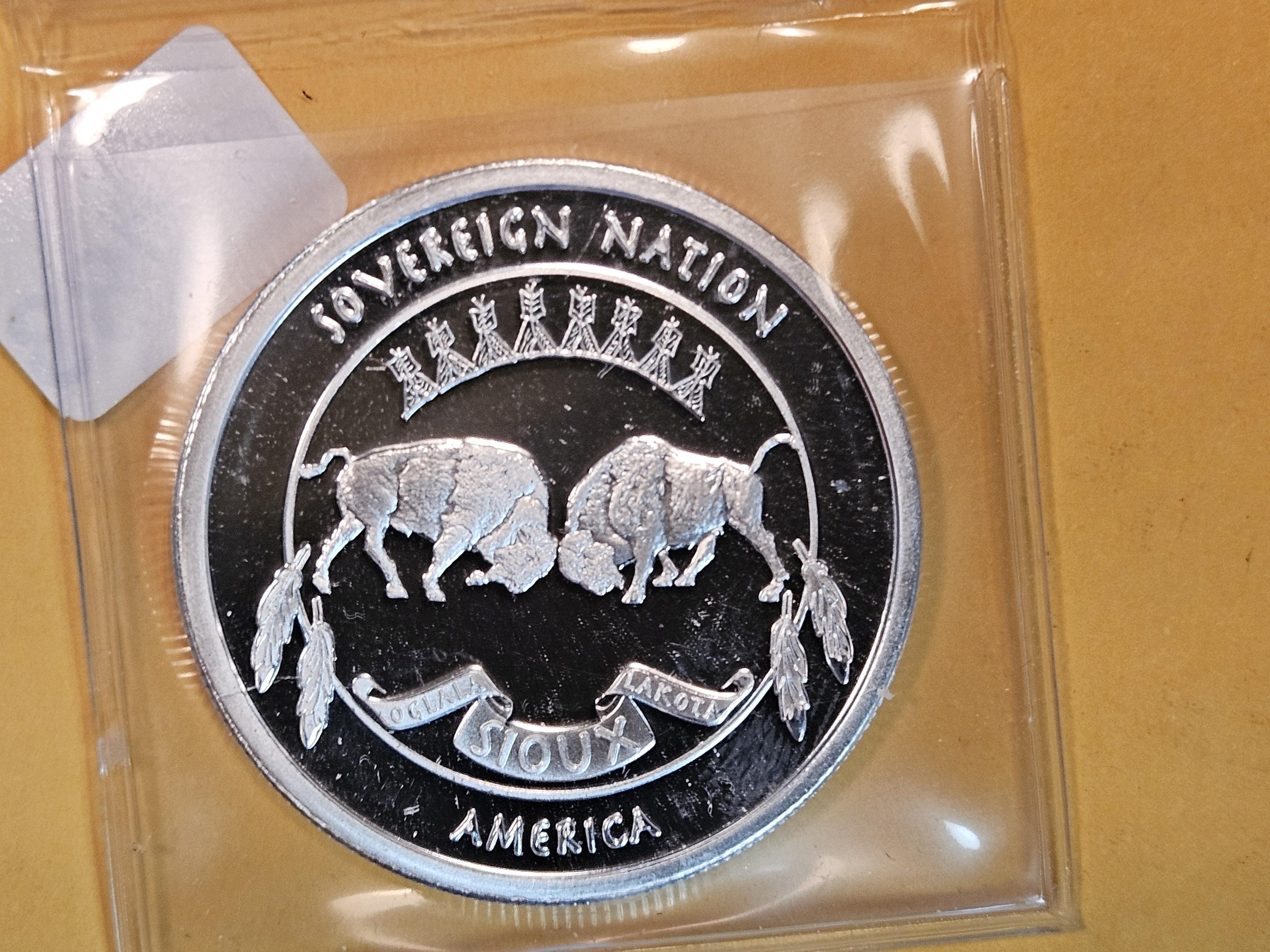 2022 GEM Proof Deep Cameo Sioux Nation Silver Dollar