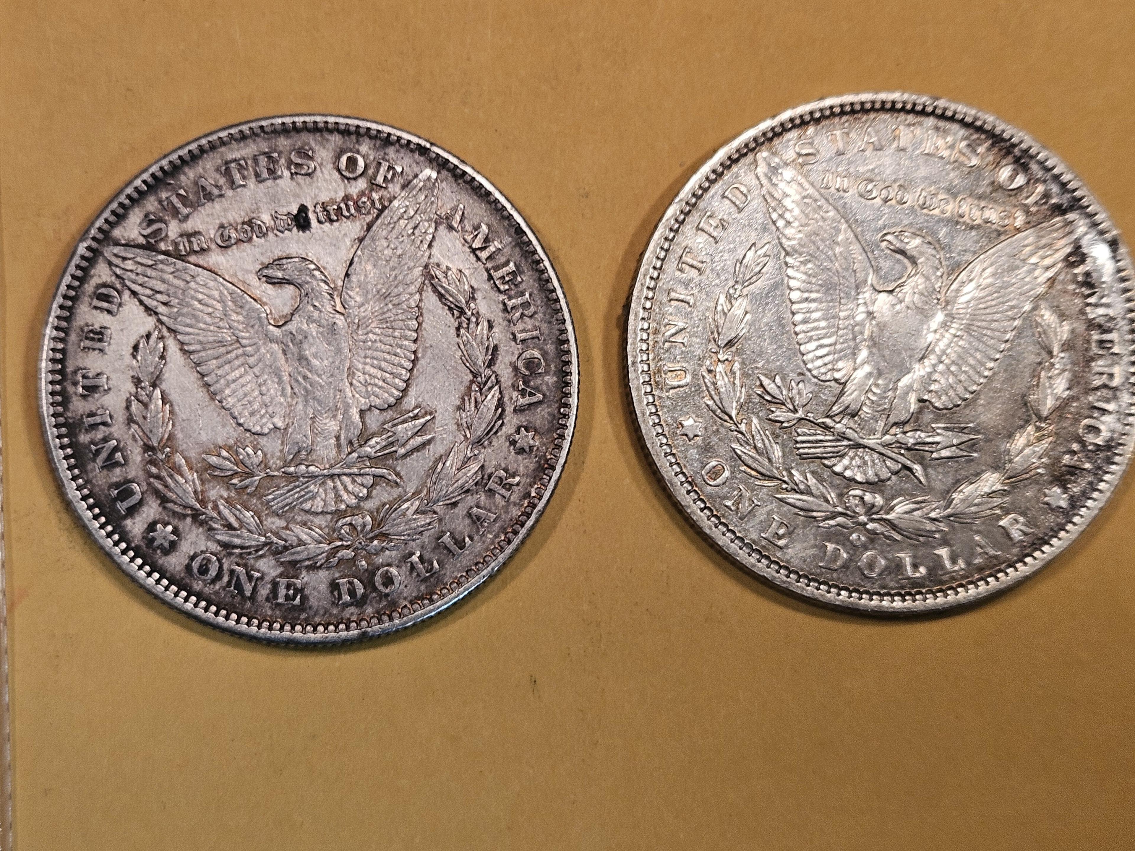 1878-S and 1886-O Morgan Dollars