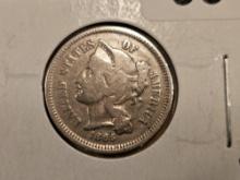 1865 Three Cent Nickel