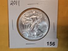 GEM Brilliant Uncirculated 2011 American Silver Eagle