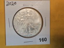 GEM Brilliant Uncirculated 2020 American Silver Eagle