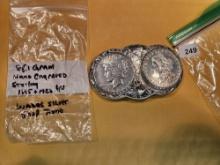 COOL! Hand-made Silver Dollar Belt Buckle!