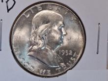 Choice Brilliant Uncirculated 1952-D Franklin Half Dollar FBL