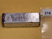 TEN Troy ounce .999 fine silver Art bar