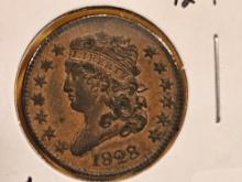 * 1828 Classic Head Half-Cent in About Uncirculated