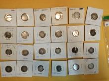 Twenty-four silver Barber Dimes