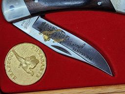 Pheasants Forever Folding Knife With Display