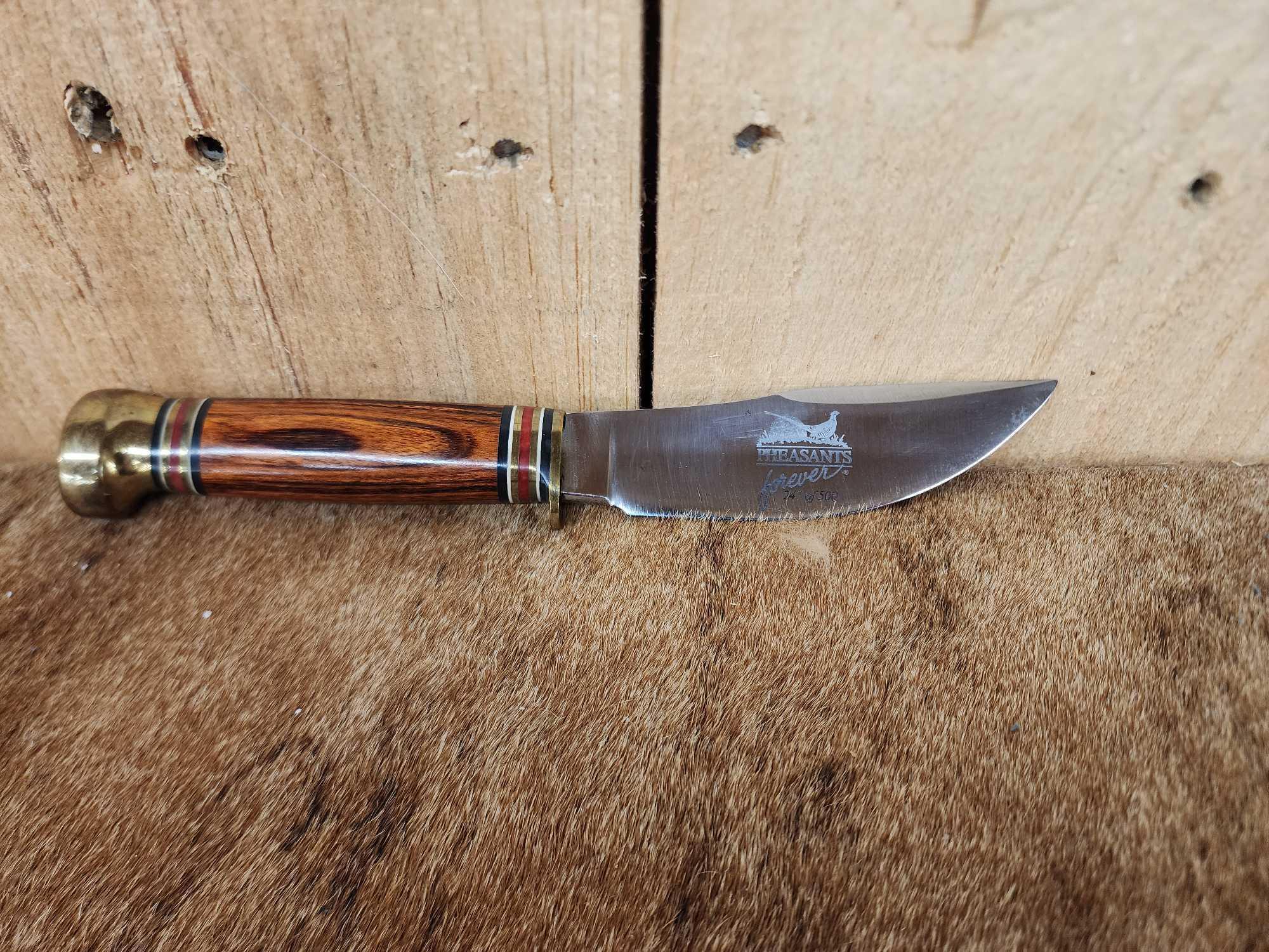 Marbles Limited edition Terry Redlin / Pheasants Forever Fixed Blade Knife