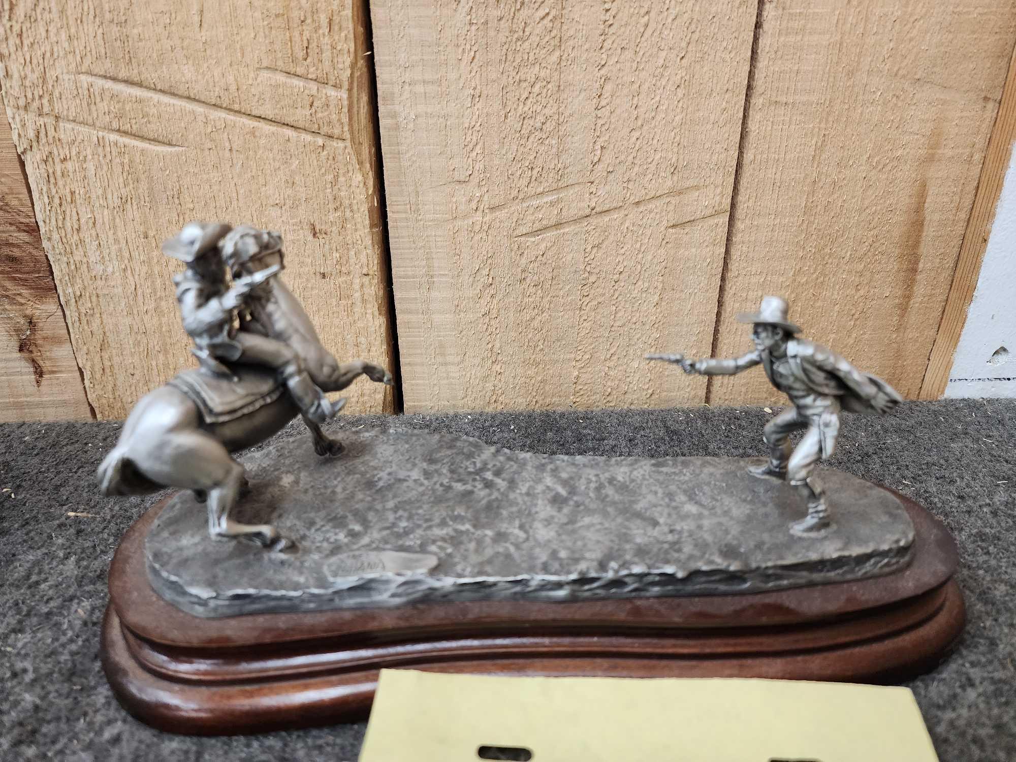 Bounty Hunter & High Lonesome Pewter Sculptures