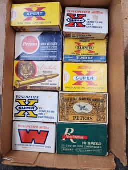 Vintage Ammunition Box Collection