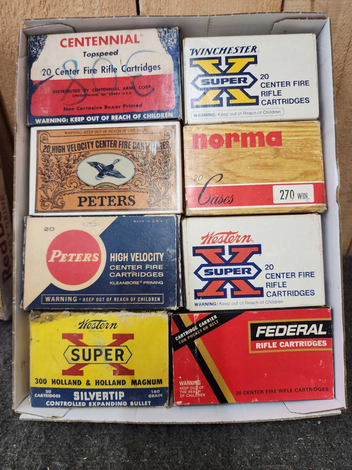 Vintage Ammunition Box Collection