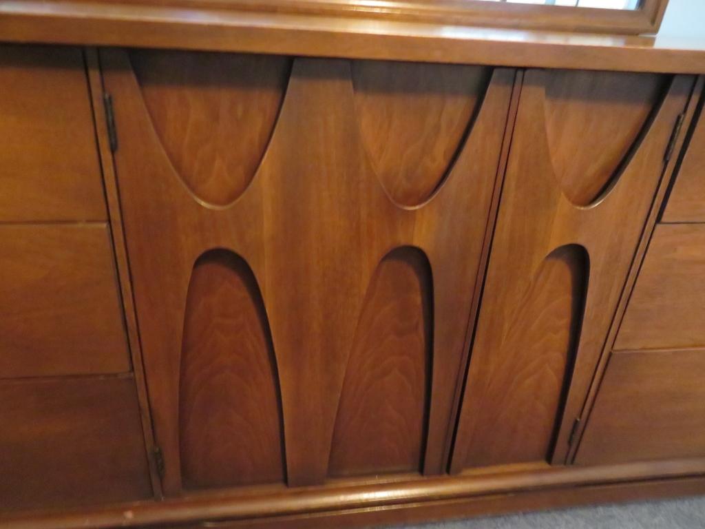 Vintage Broyhill Premier Triple Dresser with Mirro