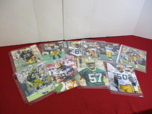 Green Bay Packer Autographed 8'X10" Photos