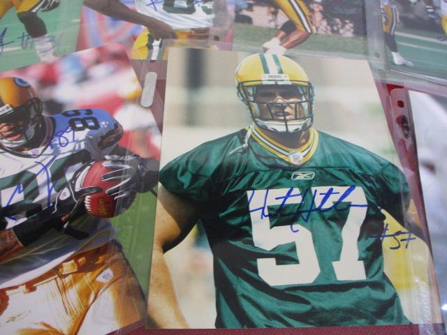 Green Bay Packer Autographed 8'X10" Photos