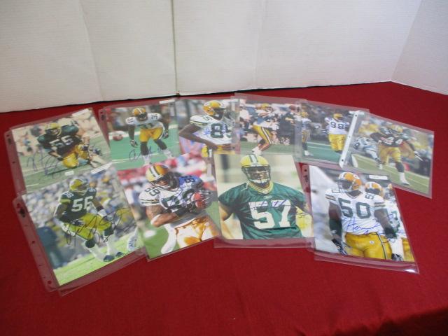 Green Bay Packer Autographed 8'X10" Photos