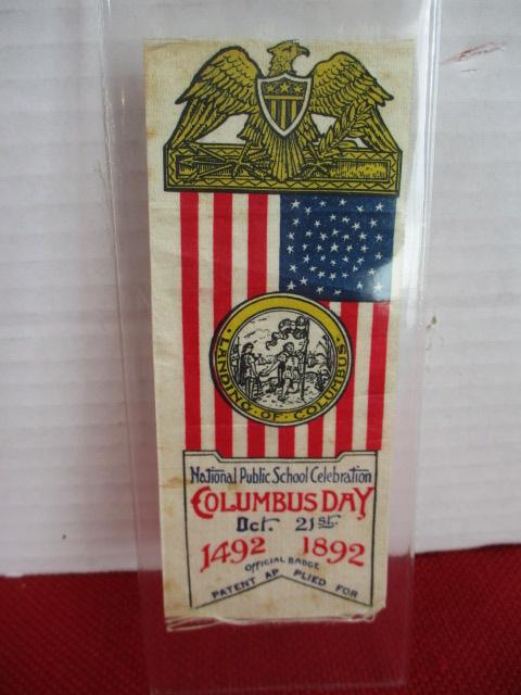 *Columbus Day Oct. 21st 1892 National Public School Celebration Ribbon