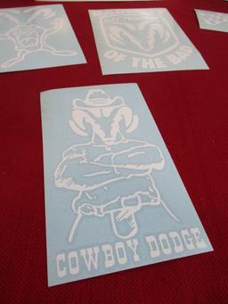 NOS Vehicle Decals-Lot of 12-Dodge