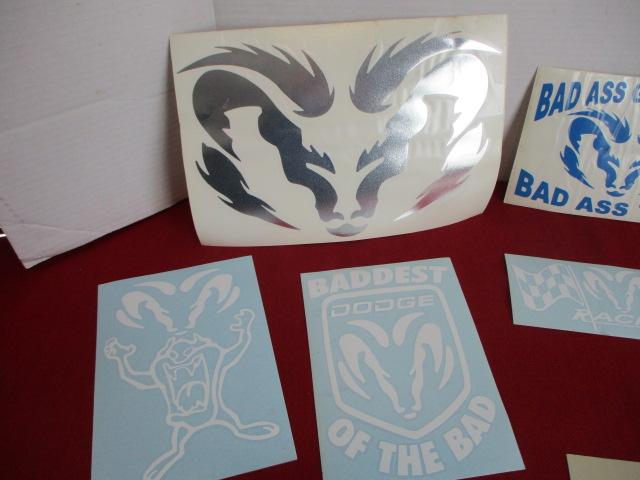 NOS Vehicle Decals-Lot of 12-Dodge