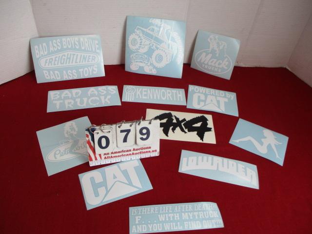 NOS Vehicle Decals-Lot of 12-Trucks