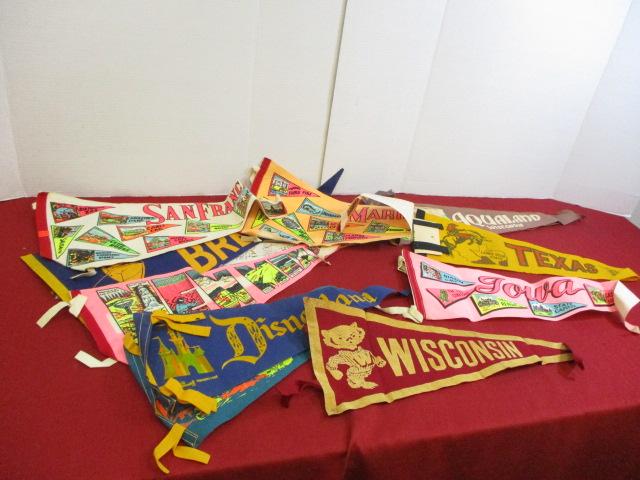 Massive Mixed Felt Pennant Lot