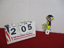 Porcelain License Plate Topper-Top Cat