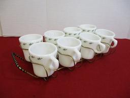 Pyrex Midcentury Coffee Set w/ Caddy