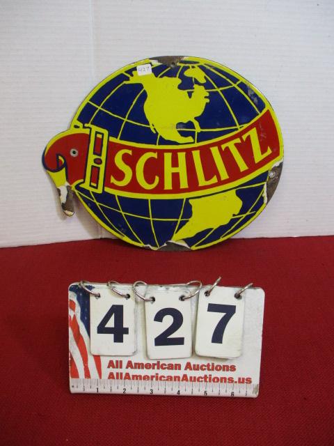 Schlitz Porcelain Advertising Sign