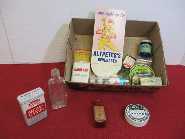 Mixed Advertising Tins & Bottles