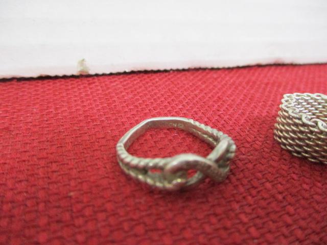 Mixed Sterling Silver Ladies' Estate Rings-Lot of 5