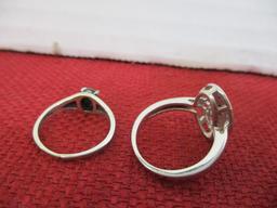 Mixed Sterling Silver Ladies' Estate Rings-Lot of 5