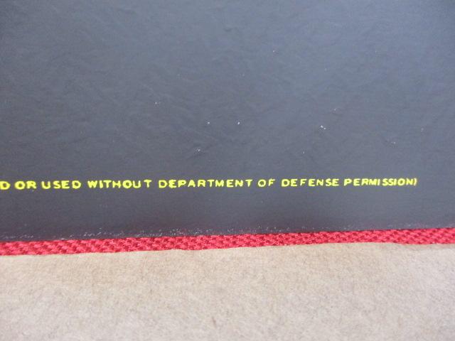 1950's U.S. Dept. of Defense Reflective Metal Sign-B