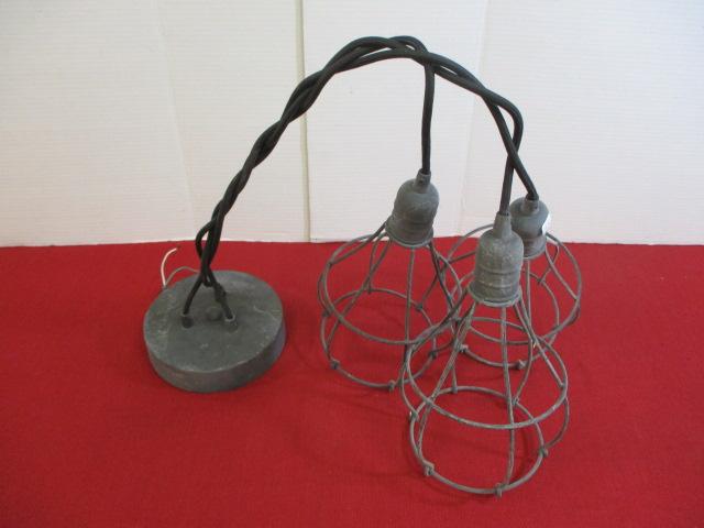 Vintage Style Triple Cage Lighting