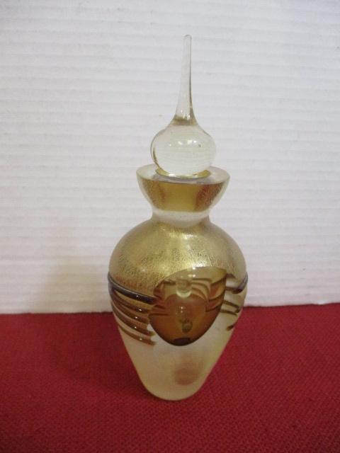 *Amazing Art Glass Perfume Bottle w/ Original Stopper