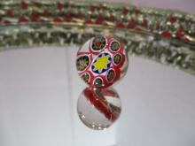 Artisan Made Vintage Hand Blown Glass Marble-Millefiori 1" Shooter