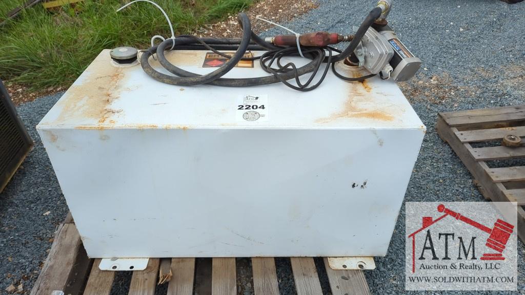 100 Gallon Transfer Tank w/ Electric Pump