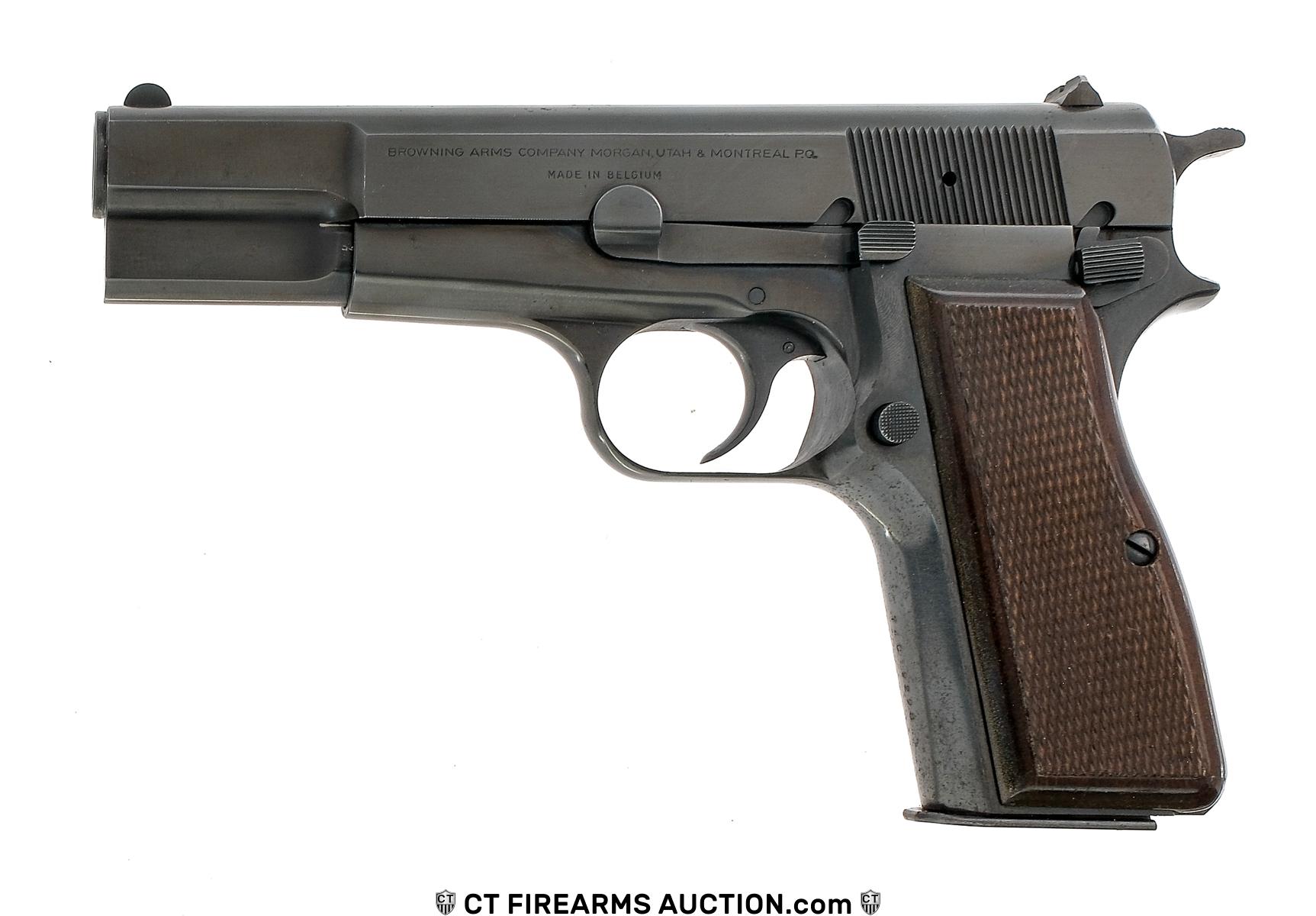 Belgian Browning Hi Power 9mm Semi Auto Pistol