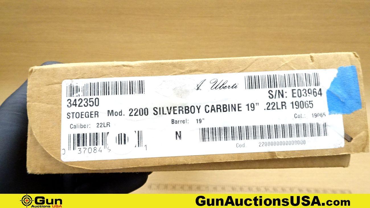 UBERTI 2200 SILVERBOY CARBINE .22 LR SILVERBOY Rifle. Like New. 19" Barrel. Shiny Bore, Tight Action