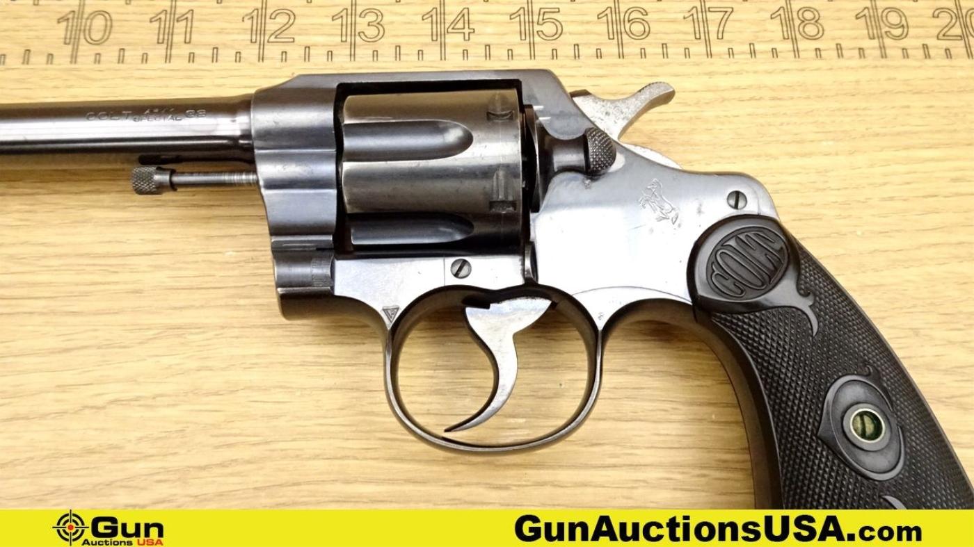 COLT ARMY SPECIAL .38 Cal. COLLECTOR'S Revolver. Very Good. 5" Barrel. Shiny Bore, Tight Action Manu