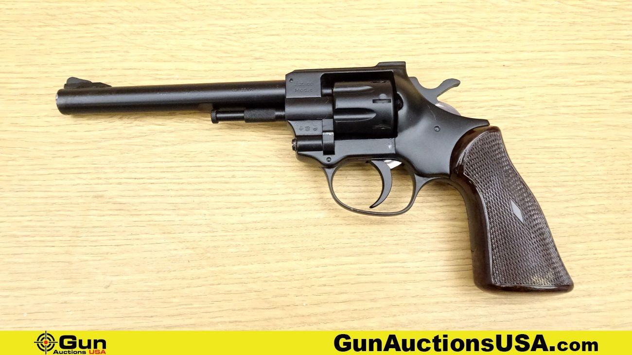 ARMINIUS MOD. 6 22LR Revolver. Very Good. 6" Barrel. DA/SA, 8 Shot Fluted Cylinder with FACTORY Proo