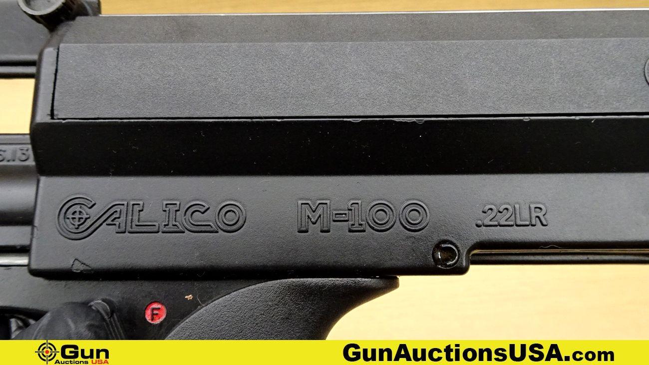 AMERICAN INDUSTRIES CALICO M-100 .22 LR HIGH CAPACITY Rifle. Good Condition. 18" Barrel. Shiny Bore,