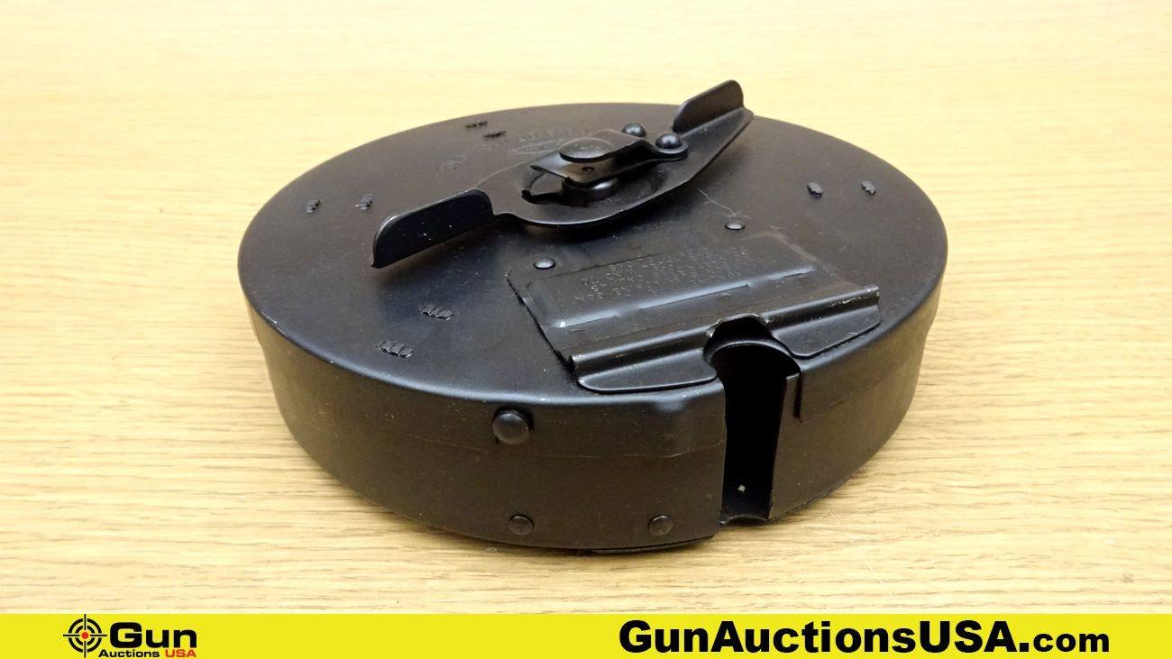 Thompson Magazine Type (L) .45 Caliber COLLECTOR'S Drum Magazine. Very Good. SMG 50 Rd Drum Magazine