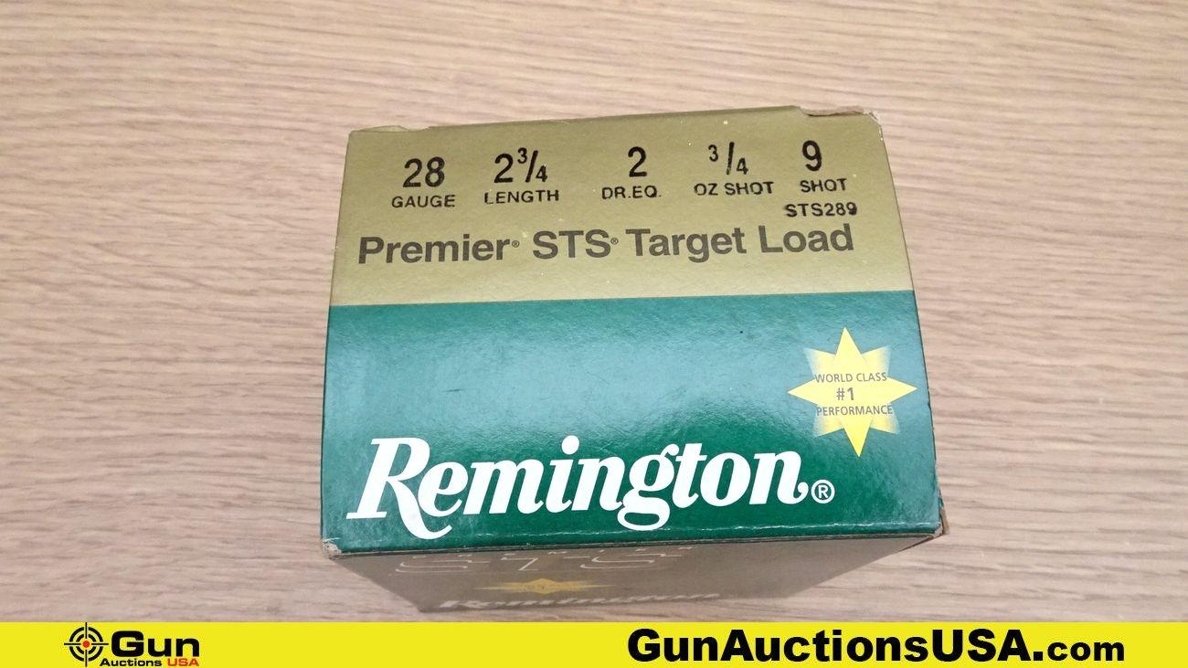 Remington, Winchester. 28 Ga, .325 WSM Ammo. 135 Total Rds; 75 Rds of 28 Ga. 2 3/4", 60 Rds of 200 G