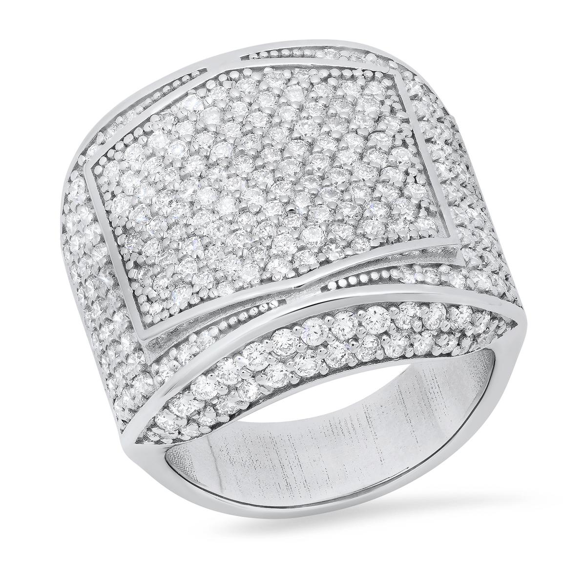 14K White Gold and 2.93ct Diamond Ring