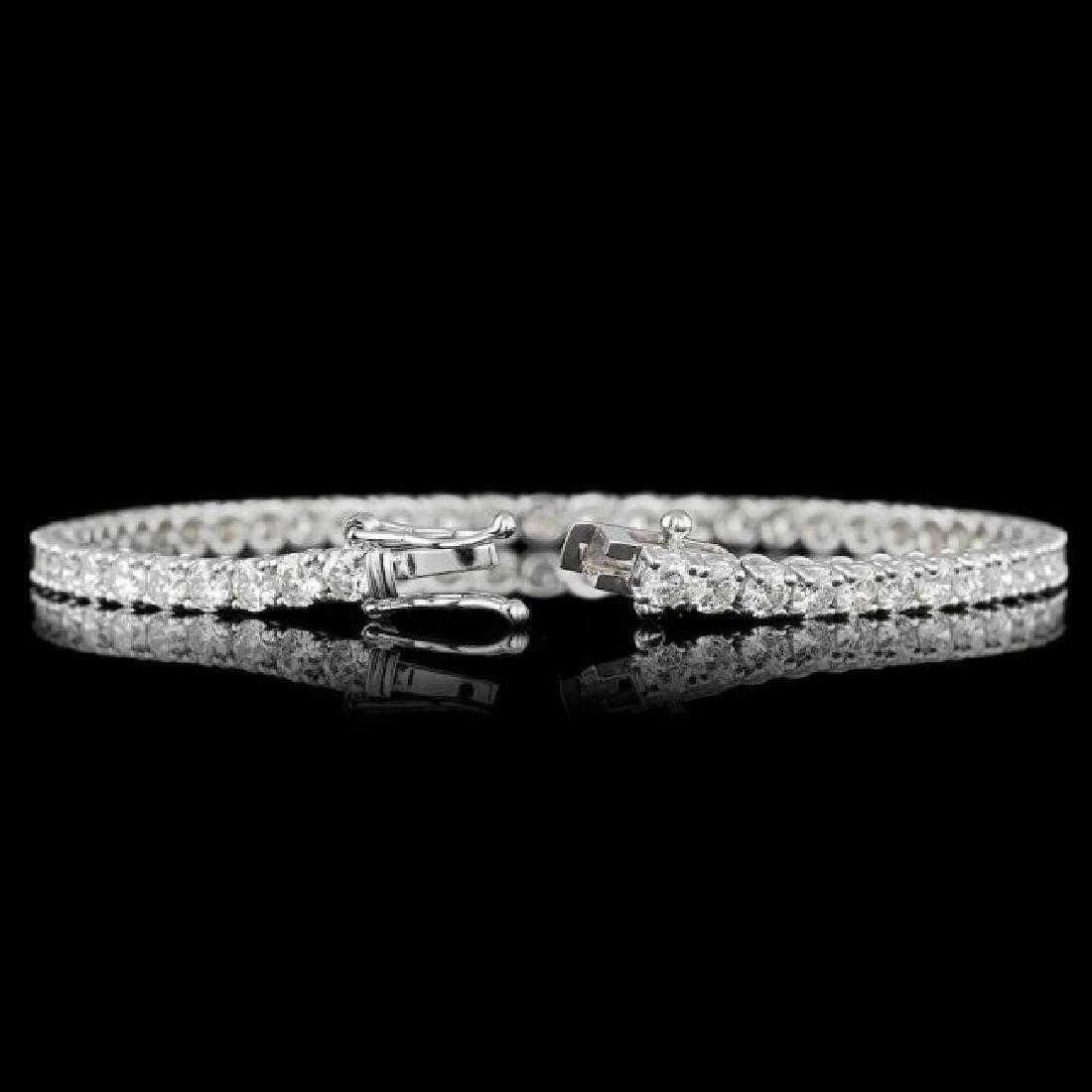 18K White Gold 6.00ct Diamond Bracelet