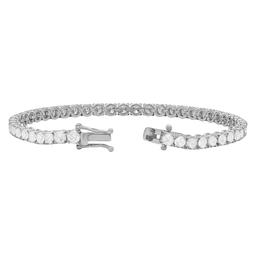 14k White Gold 8.74ct Diamond Tennis Bracelet