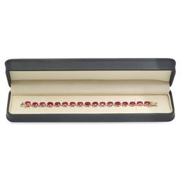 14K Gold 30.81ct Ruby and 0.76ct Diamond Bracelet