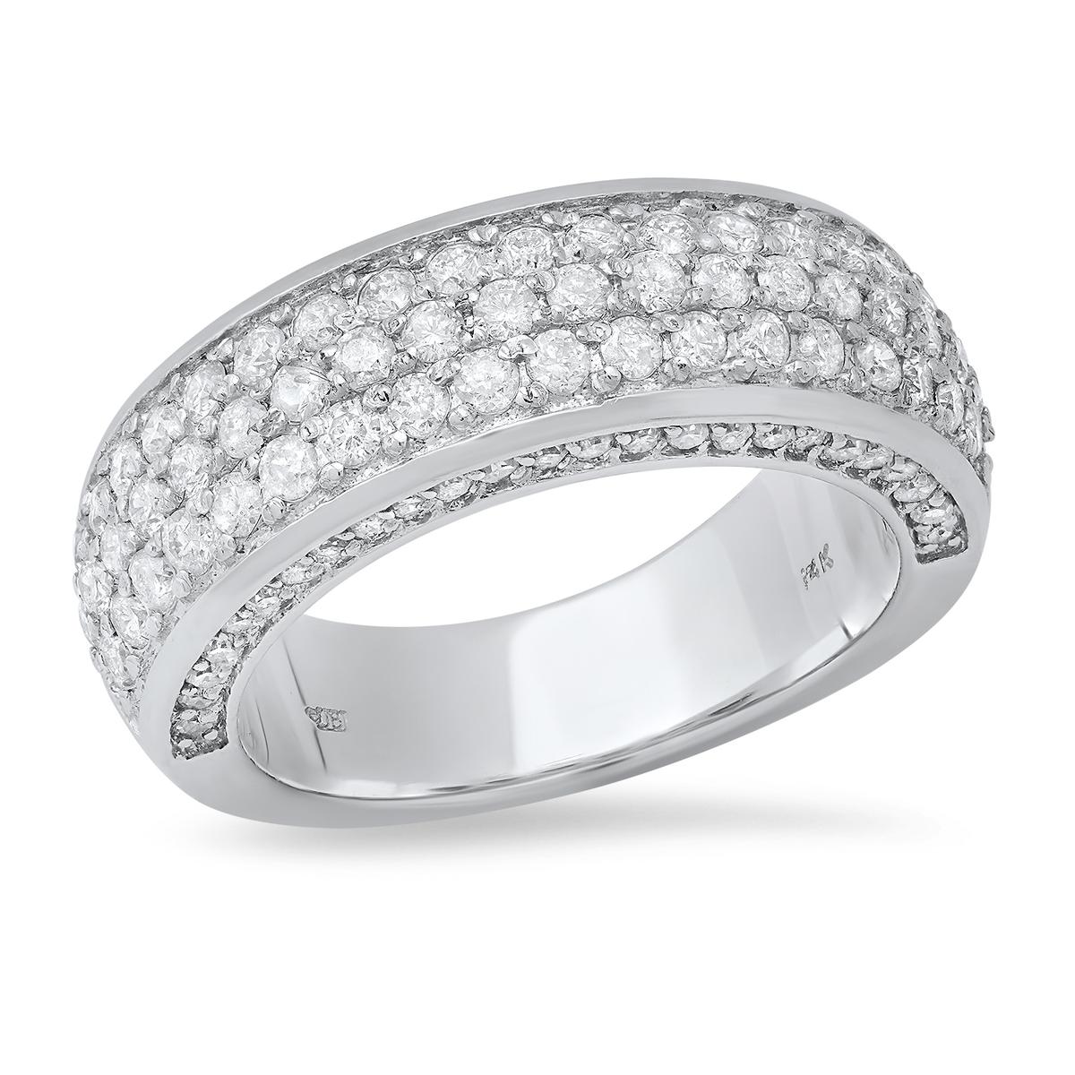 14K White Gold Setting with 1.52ct Diamond Ladies Band