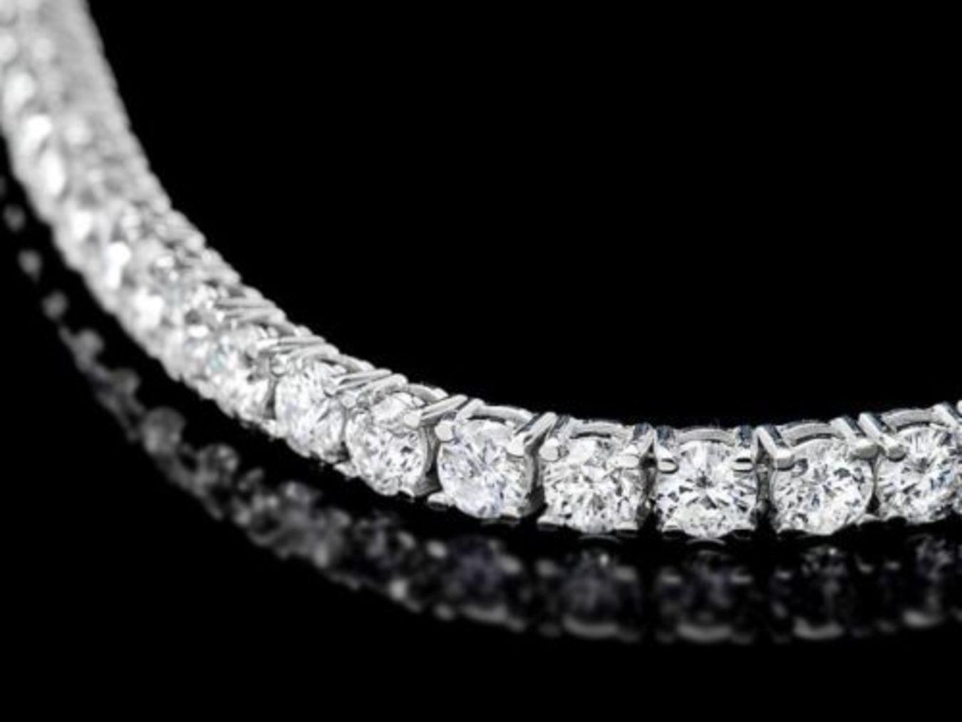 18K Gold 7.57ct Diamond Bracelet